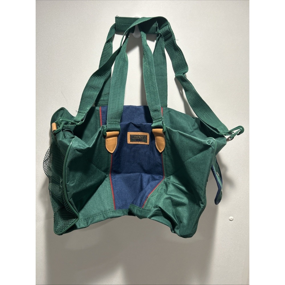 Vintage Canvas Duffle Bag Colours By Alexander Julian Large 20"x10"X 11" Tall